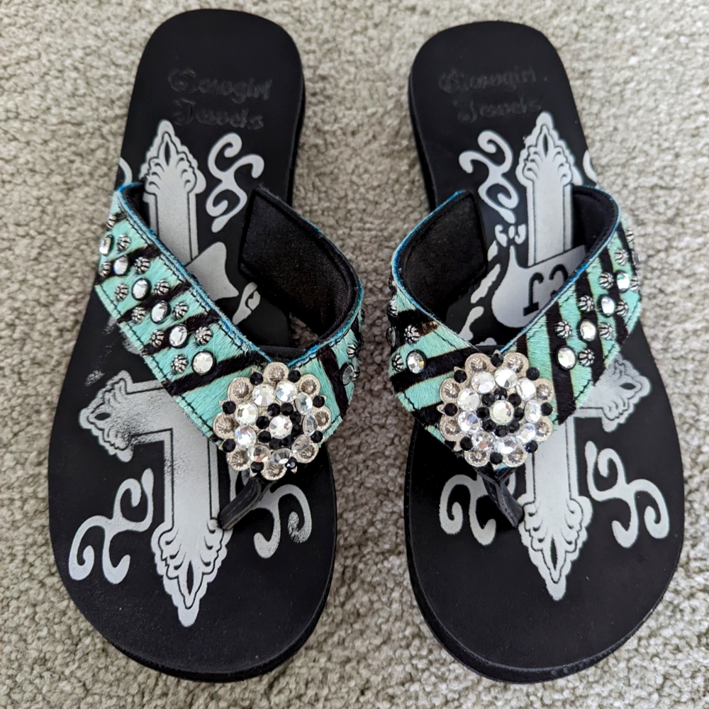 Cowgirl Jewels flip flops